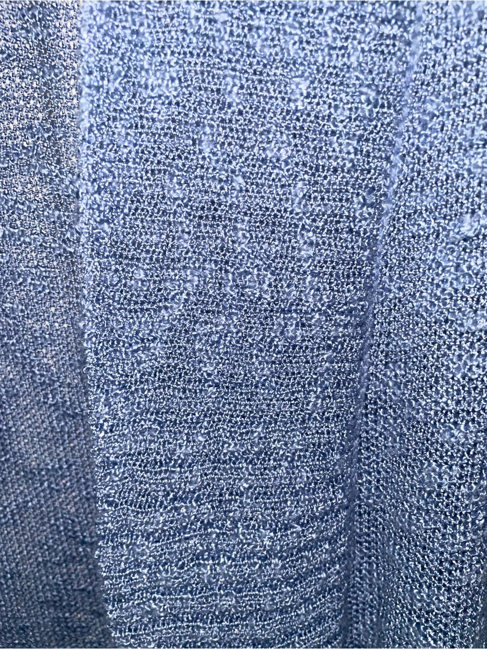 LOFT Soft Blue Open-Front Draped Cardigan - Picture 3 of 4